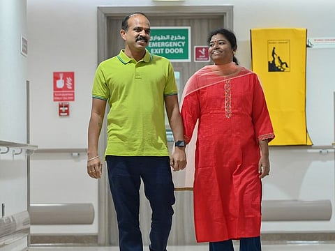 Revathi with her husband Karthikeyan