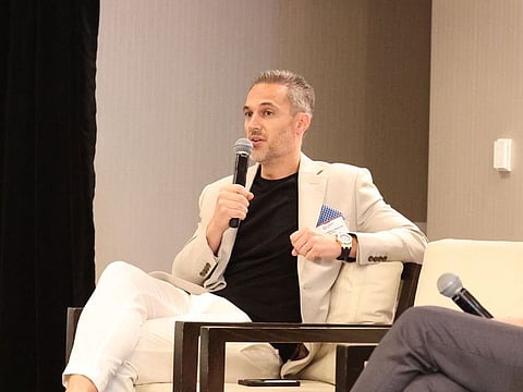 Jeremy Savory speaking to investors on global mobility at an event held in the US in May 2024