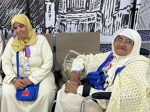 Mughamer Al Sadia along with daughter heading to perform Hajj.