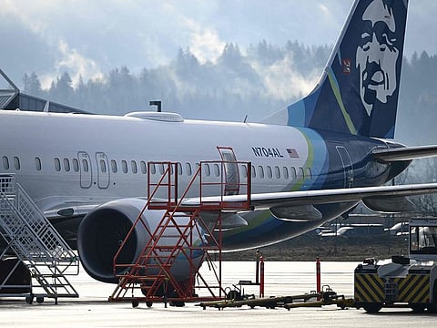 Alaska Airlines N704AL, a 737 Max 9, made an emergency landing at Portland International Airport on January 5.