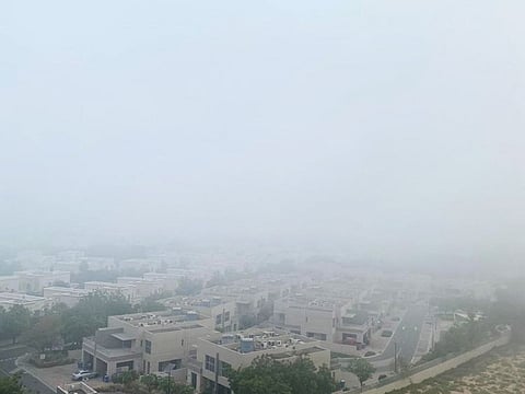 Fog in Dubai