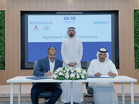 During the agreement signing ceremony between RAKTA and Network International