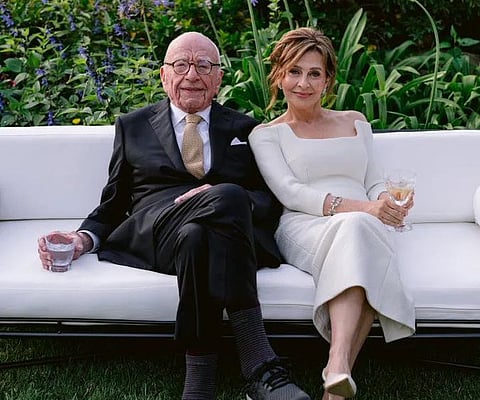 Murdoch and Elena Zhukova, 67, were wedded Saturday at the media mogul’s California vineyard and estate, called Moraga.