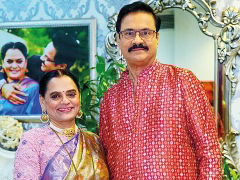 Dr. Dhananjay (Jay) Datar, Managing Director of Al Adil Trading Co., and his wife Vandana