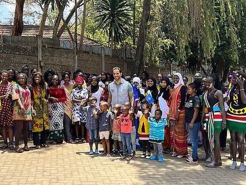 Sheikh Sultan bin Ahmed Al Qasimi during a visit to Kenya.