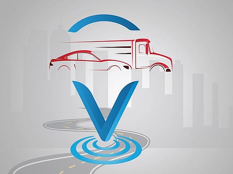 Artwork from police announcing the new electronic tracking service for certain vehicles