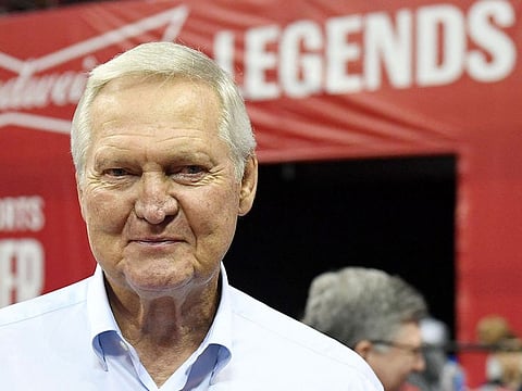 LA Clippers executive board member Jerry West attends a game between the Clippers and the Memphis Grizzlies during the 2019 NBA Summer League at the Thomas & Mack Center in Las Vegas, Nevada, on July 7, 2019.