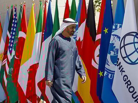 UAE President His Highness Sheikh Mohamed bin Zayed Al Nahyan, attends at the G7 Italia 2024 summit at Borgo Egnazia resort.