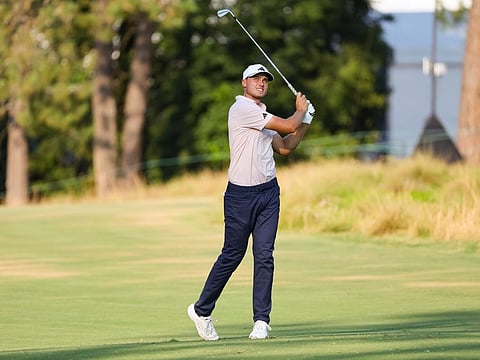 Ludvig Aberg in action at this year's U.S. Open