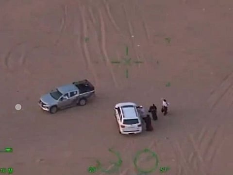 The Saudi General Directorate of Public Security has posted footage of drones used in exposing such irregular pilgrims and their transporters.