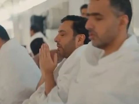 Still from video of Emirati pilgrims on Hajj shared by His Highness Sheikh Mohammed bin Rashid Al Maktoum, Vice President and Prime Minister of the UAE and Ruler of Dubai, on his official account on X on Tuesday