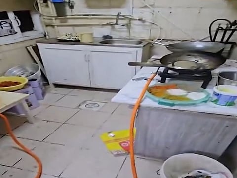 During the inspection, authorities discovered several violations: The restaurant was using government-subsidised materials, not complying with safety regulations and there was a pervasive smell of gas in the apartment.