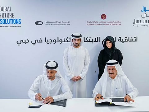 The ‘Dubai Future Solutions – Prototypes for Humanity’ initiative, approved by Sheikh Hamdan bin Mohammed bin Rashid Al Maktoum, Crown Prince of Dubai, Chairman of The Executive Council of Dubai, and Chairman of the Board of Trustees of the Dubai Future Foundation (DFF), will be overseen by Sheikha Latifa bint Mohammed bin Rashid Al Maktoum, Chairperson of the Dubai Culture and Arts Authority (Dubai Culture). They oversaw the signing of a cooperation agreement by Khalfan Belhoul, CEO of DFF, and Hussain Sajwani, Founder and Chairman of DAMAC Properties.