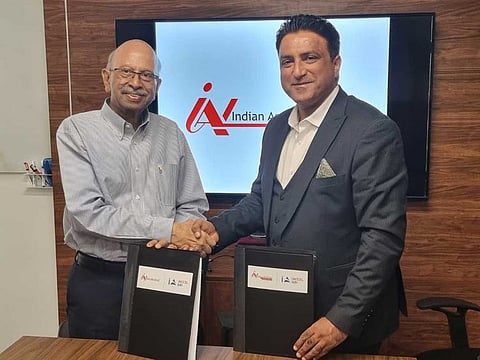 Saurabh Srivastava, Chairman of The IAN Group, and Deepak Ahuja, CEO and Co-founder of iAccel Gulf Business Incubator.