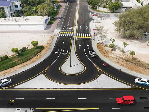 The relocated U-turn on Kuwait Street is among the traffic improvement projects