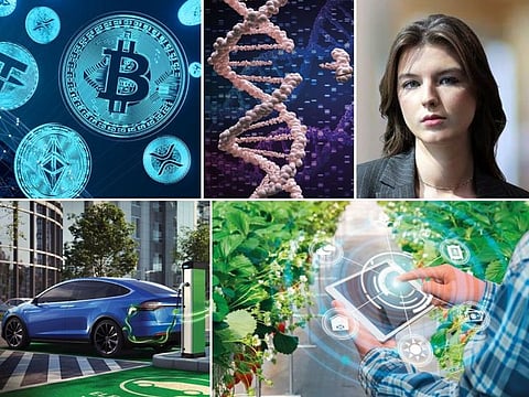 Buckle up, the future is here: The rise, use and coming together of AI, blockchain, robotics, biotech, renewables and sustainable agriculture, is changing the way we live, work, play. 3D printing and EVs are reshaping how we create and move. DNA sequencing are unlocking medical marvels, and sustainable farming promises a greener lifestyle.