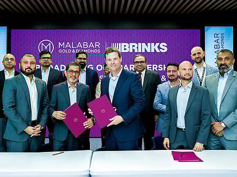 Malabar Gold & Diamonds expands the scope of its alliance with Brink's Inc.