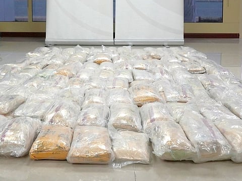 Over 230kg of hashish found hidden deep inside a ship thanks to endoscopic technology used by customs inspectors in Dubai