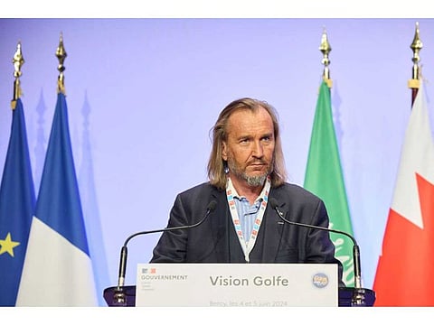 Thierry Rayer, president of CESR, speaking at the Vision Golfe 2024.