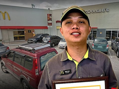 Bryan Bondoc, manager of a McDonald’s store north of Manila, used his first aid skills to perform cardiopulmonary resuscitation (CPR) on a customer who had a heart attack in the store before medical help arrived.