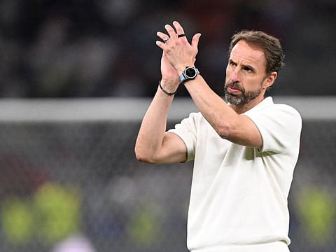 England's head coach Gareth Southgate reacts after the Uefa Euro 2024 final football match against Spain at the Olympiastadion in Berlin on July 14.