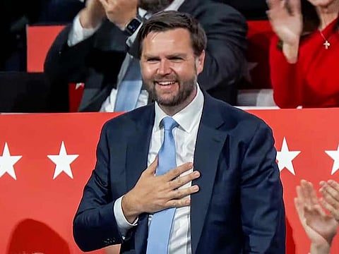 JD Vance during the Republican National Convention in Milwaukee