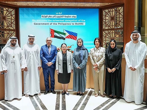 Officials from Mohre and the Philippline government meet in Dubai to discuss opportunities for enhancing collaboration in the field of human resources and labour.