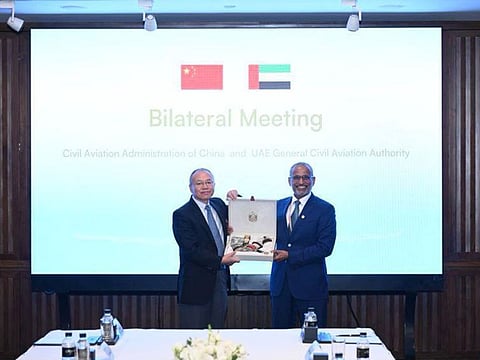 The negotiations resulted in the signing of a Memorandum of Understanding (MoU) to increase air connectivity between the airports of the UAE amd China.