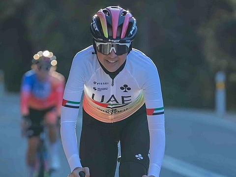 UAE's first woman cyclist in Olympic, Safia Al Sayegh is getting ready to take part in the Road Race in the Paris Games.