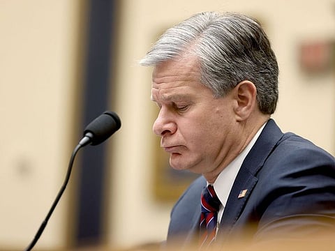 Christopher Wray, director of the Federal Bureau of Investigation (FBI), during a House Judiciary Committee hearing in Washington, DC.