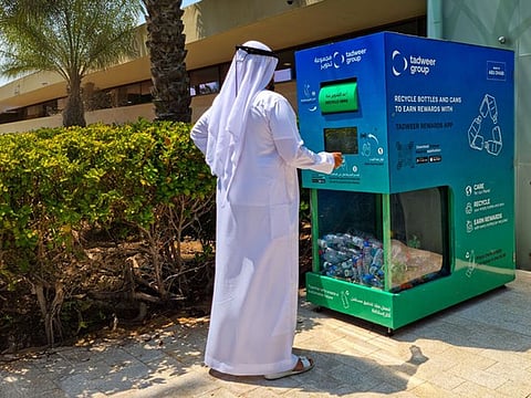 The launch of reverse vending machines is aimed at revolutionising the practice of recycling in Abu Dhabi.