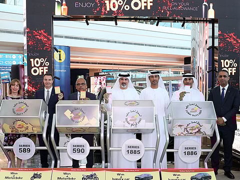 Emirati and Indian nationals have won US$1million each at the Dubai Duty Free draw held on Wednesday at the Dubai International Airport.