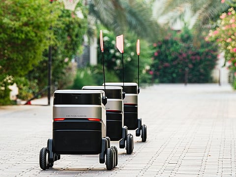 These robots have been designed to ensure delivery of products in under 30 minutes.