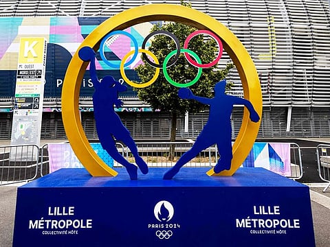 Stade Pierre-Mauroy in Villeneuve-d'Ascq, where some events of Paris 2024 Olympic Games are being held