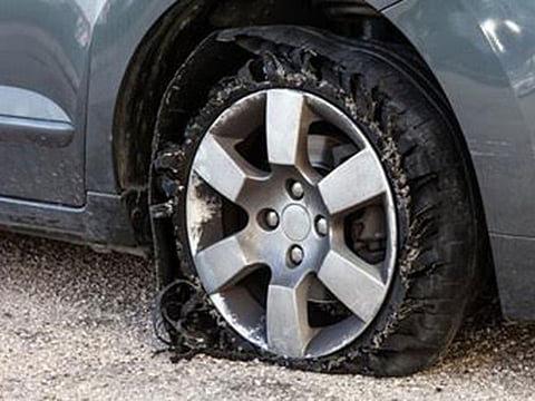 Vehicles with worn-out tyres will face a Dh500 fine under Article 82 of the Federal Traffic Law.