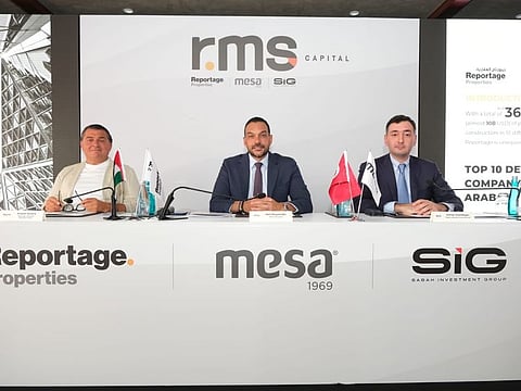 Top officials at the signing ceremony