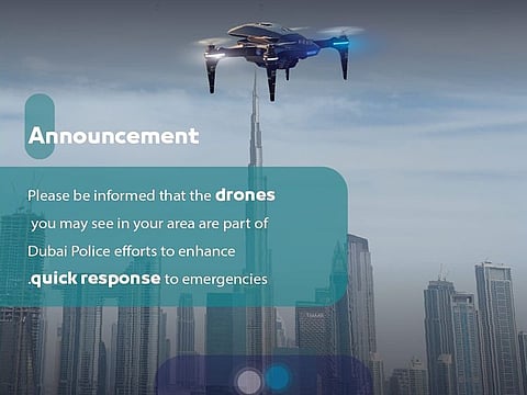 These drones are part of Dubai Police’s innovative “Drone Box” system. When there is an accident or emergency, a drone quickly flies out to assess the situation and send information back to the police.