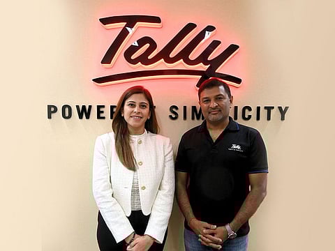 Anishkaa Gehani, Founder and CEO of Yardstick Marketing and Vikas Panchal, General Manager Middle East, Tally Solutions