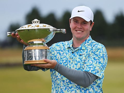 Robert MacIntyre celebrates his victory on home soil last month