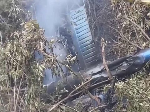 The Air Dynasty chopper was heading to Syabrubesi, a starting point for many trekking routes popular with tourists, from the capital Kathmandu.