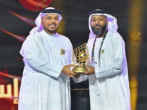 Ismaeil Matar, the veteran player of Al Wahda, was awarded the Fan’s Goal of the Year.