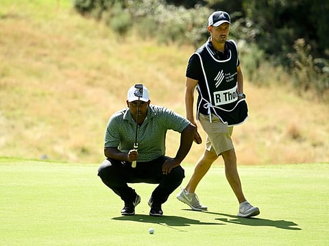 Rayhan Thomas in action at International Series England