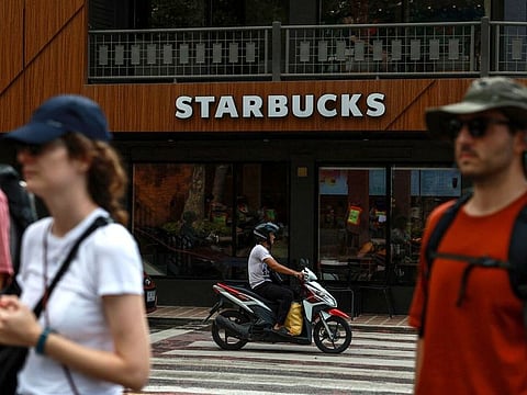A Starbucks Corp. coffee shop in Chiang Mai, Thailand.