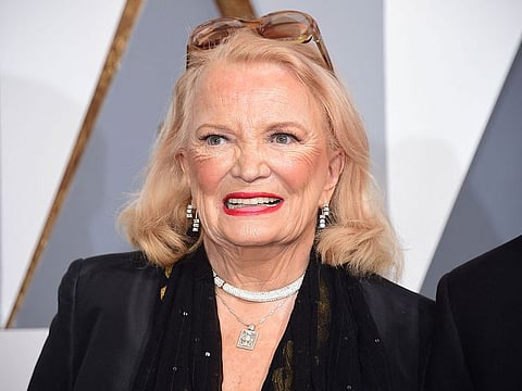 Gena Rowlands arrives on the red carpet for the 88th Oscars on February 28, 2016 in Hollywood, California.