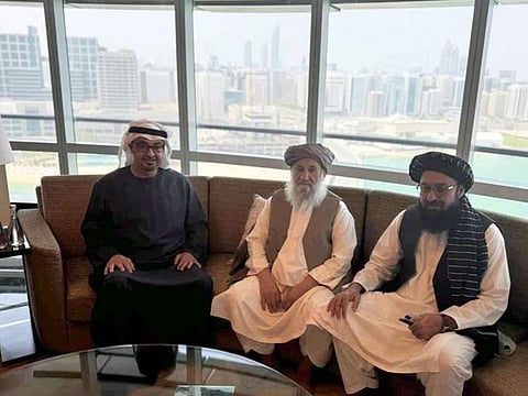 UAE President visits Afghan Prime Minister Mullah Mohammad Hassan Akhund in hospital.