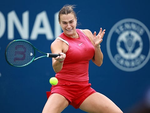 Aryna Sabalenka defeated world No 1 Iga Swiatek 6-3, 6-3 on Sunday.