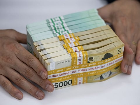 The South Korean won rallied 1.5 per cent to 1,331.35, the highest since March.