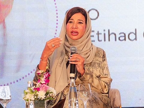 Raja Al Mazrouei, CEO of Etihad Credit Insurance at Emiratia