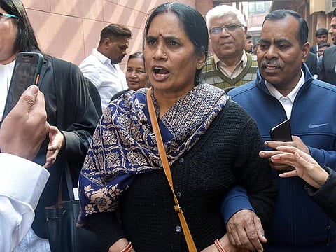 Asha Devi, mother of 2012 Delhi gang-rape victim in New Delhi