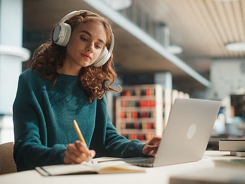 Students who are often in busy, noisy environments, can benefit from a pair of headphones that tune out the noise and help them focus.